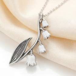 Maiglöckchen Kette aus 925 Silber